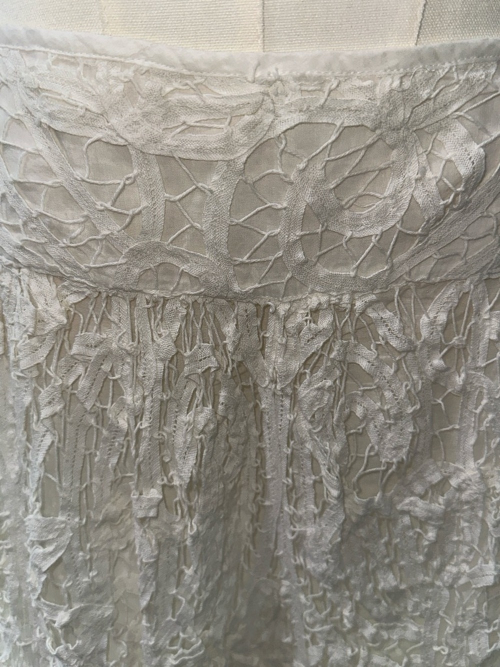 Free People Ivory Crochet Maxi Skirt - Picture 3 of 9